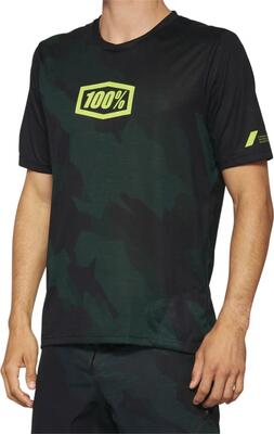 Airmatic 100% korte mouw jersey zwart / camo