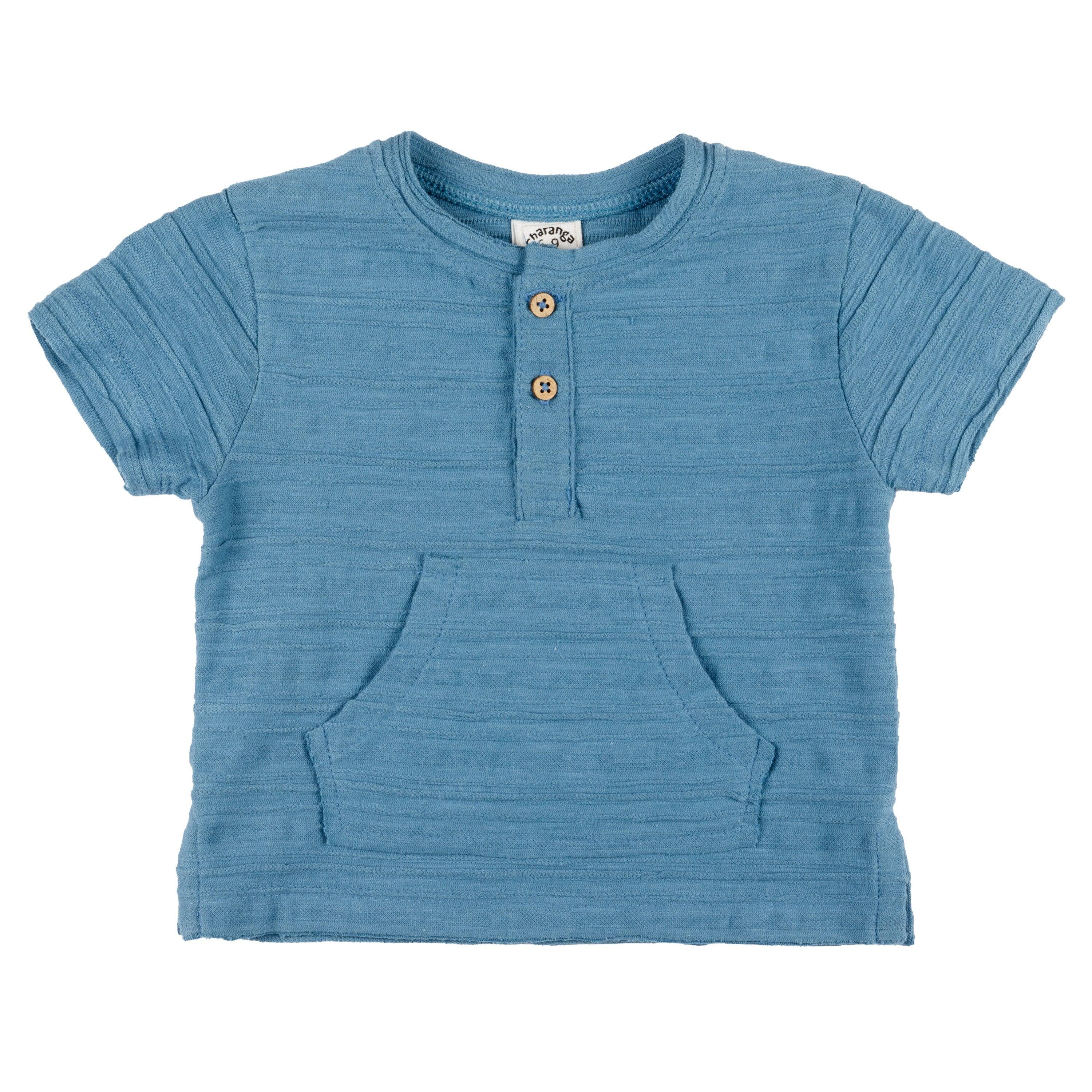 Camiseta de bebé azul 2/5