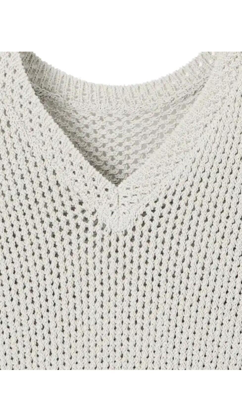 ARMANI EXCHANGE Armani Exchange kurzarm Strickshirt beige 2/2