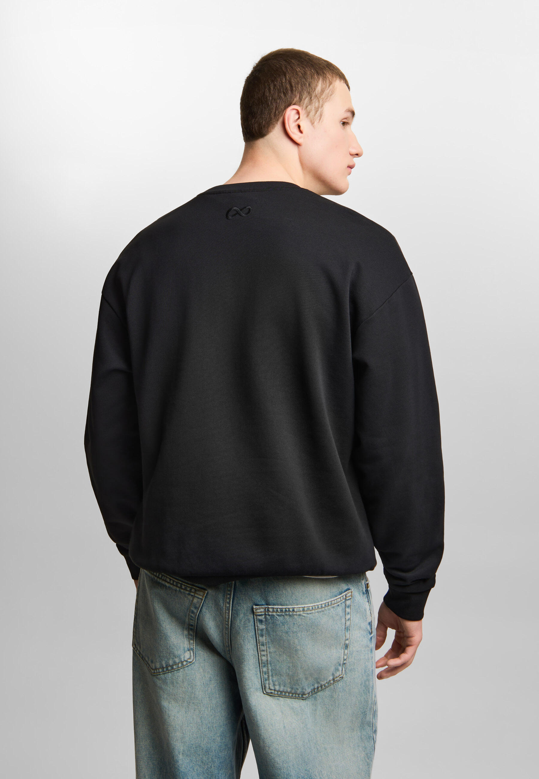 Bluza sportowa męska Prosto Jacquard Label bez kaptura