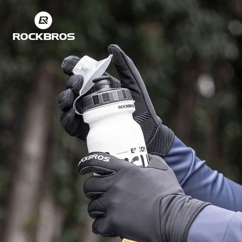 Rękawiczki rowerowe zimowe, ciepłe ROCKBROS MT025-1 3/3