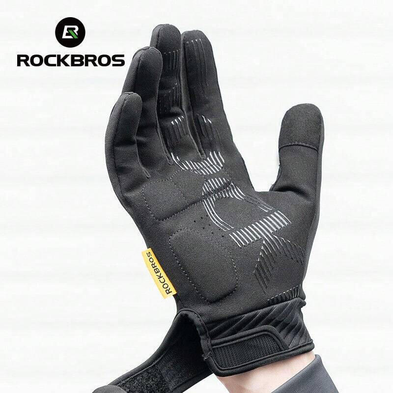 Rękawiczki rowerowe zimowe, ciepłe ROCKBROS MT025-1 2/3