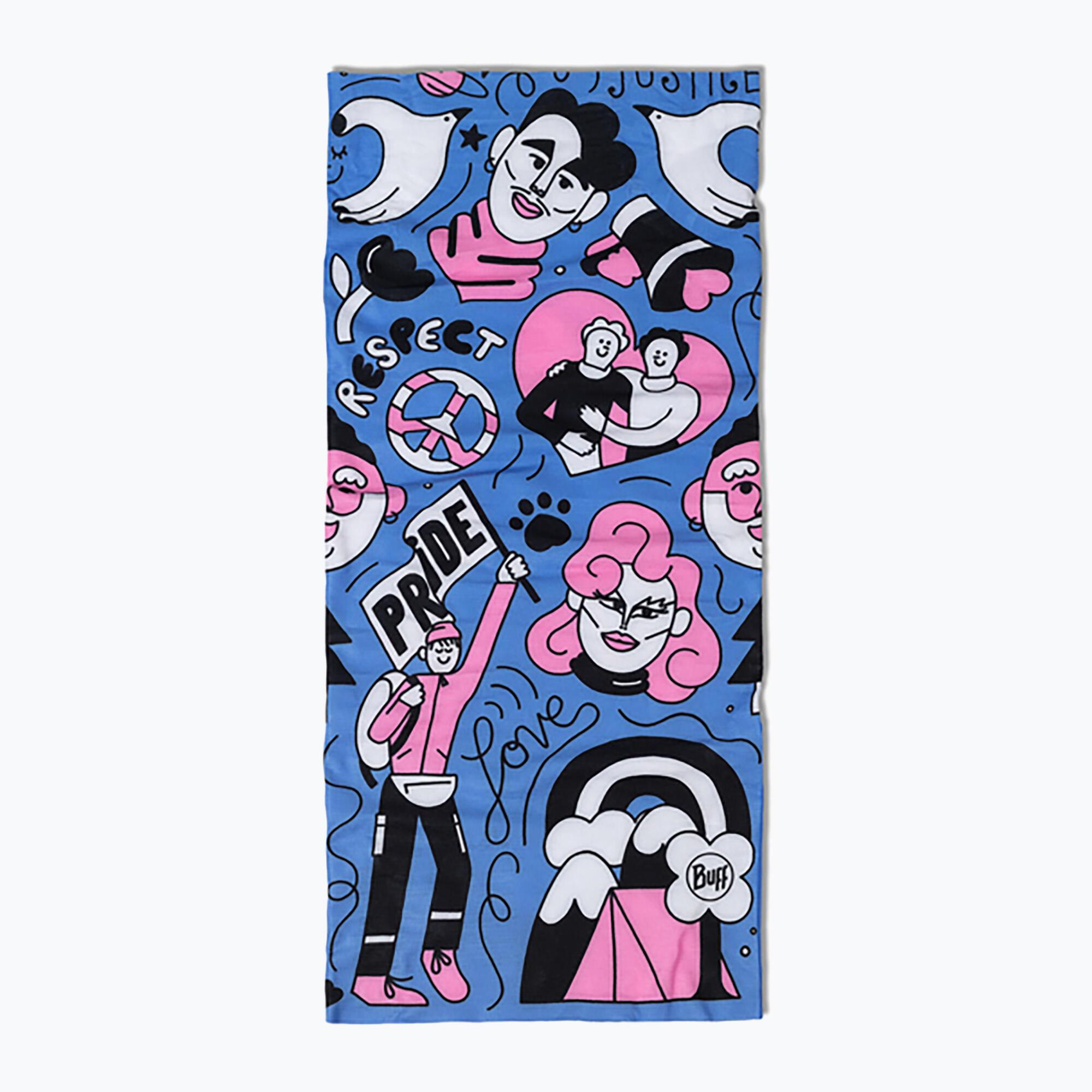Chusty wielofunkcyjne BUFF Coolnet UV Twin Pack Love 4/7
