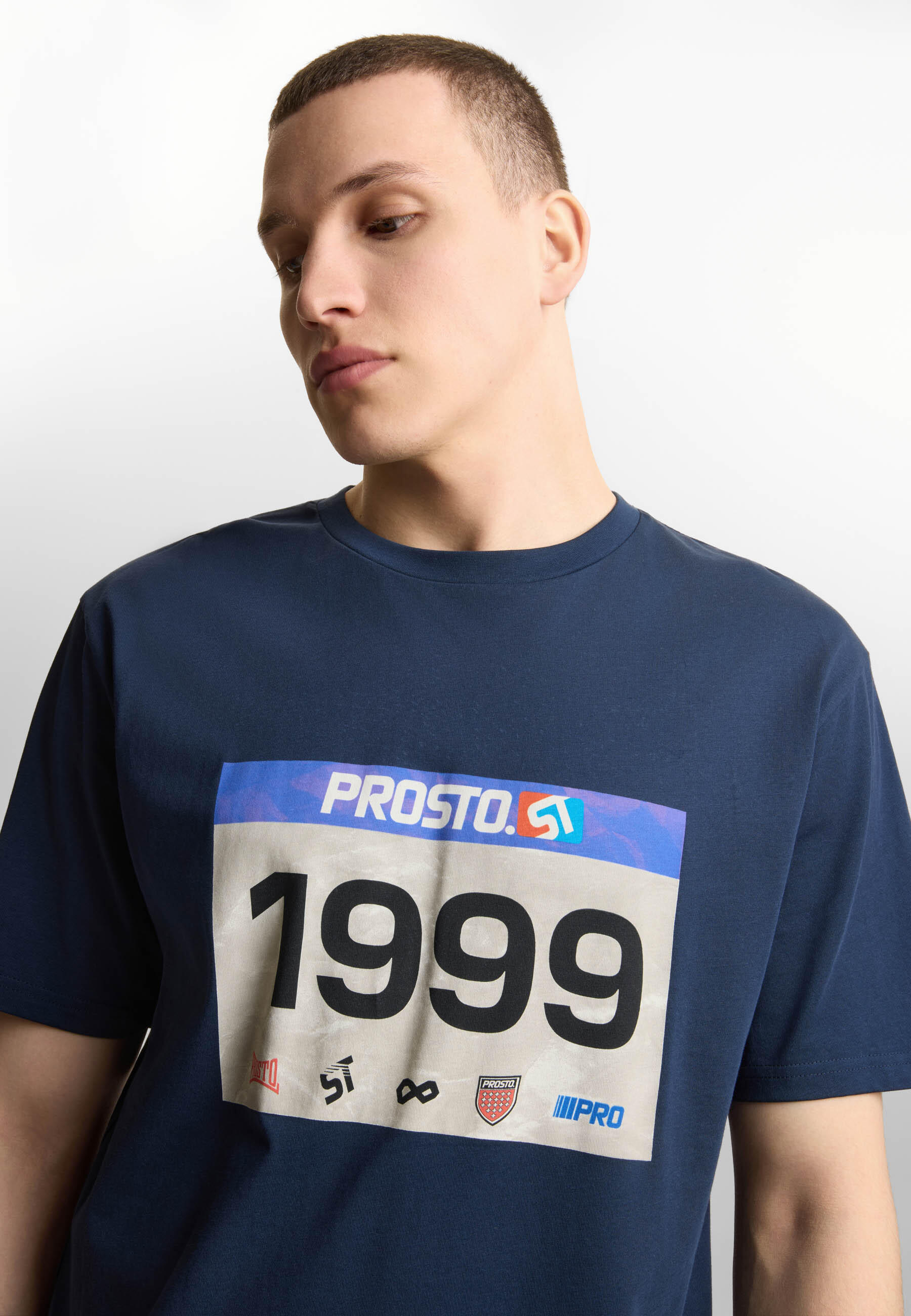 Koszulka sportowa męska Prosto Runner z krótkim rękawem