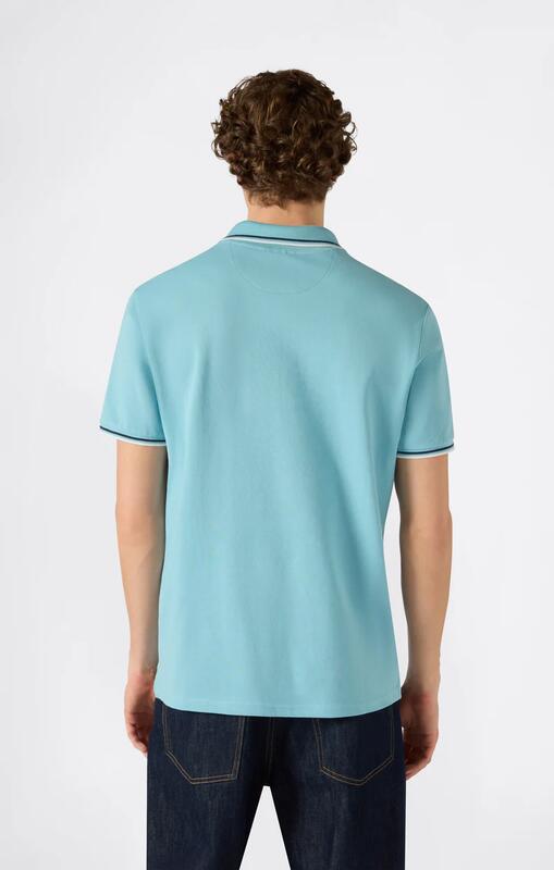 Polo uomo Champion Polo Gallery in cotone piqué Standard Fit, Azzurro L 2/2