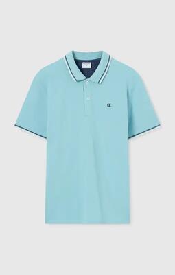 Polo uomo Champion Polo Gallery in cotone piqué Standard Fit Azzurro L