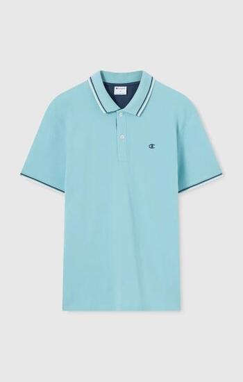 Polo uomo Champion Polo Gallery in cotone piqué Standard Fit Azzurro L