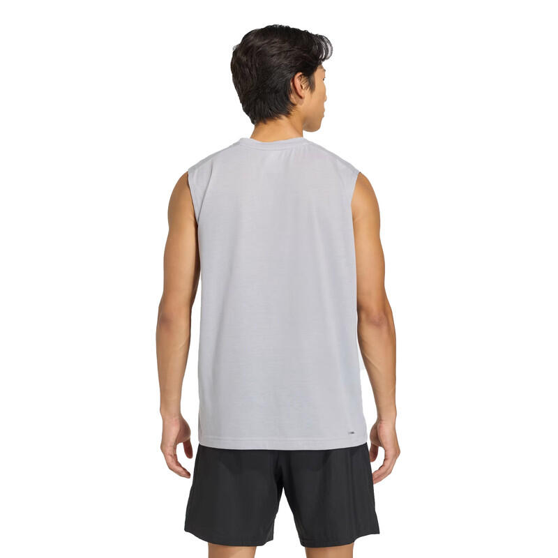 Adidas Workout Essentials Feelready T-Shirt Senza Maniche uomo Clima Grigio L 2/2