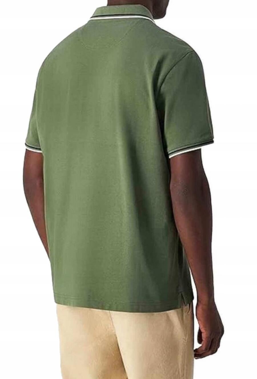 Polo da uomo CHAMPION, in cotone, sportiva, verde 4/4