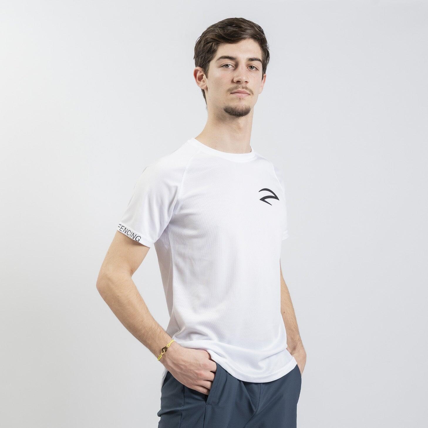 AZZA FENCING Camiseta Leve e Elástica - Estampa Preta 4/7