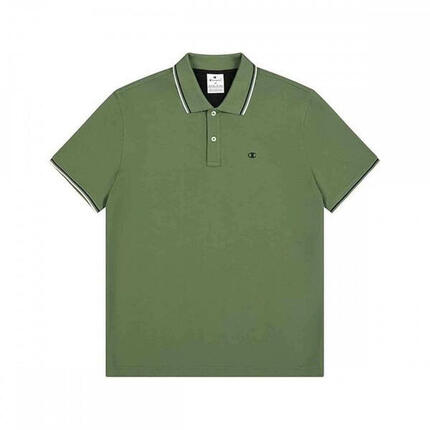 Polo da uomo CHAMPION, in cotone, sportiva, verde
