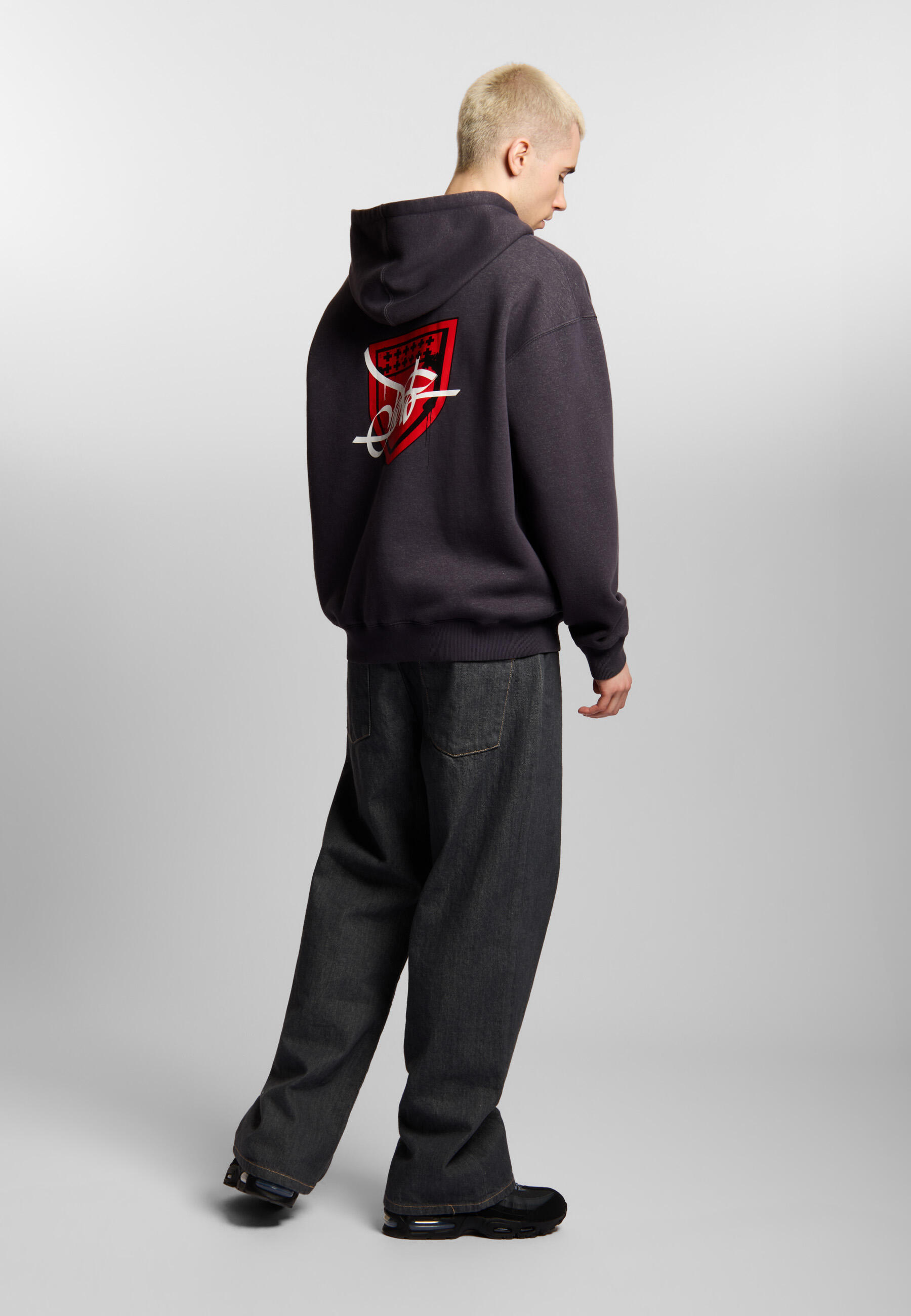 Bluza sportowa męska Prosto Damage Target z kapturem 4/6