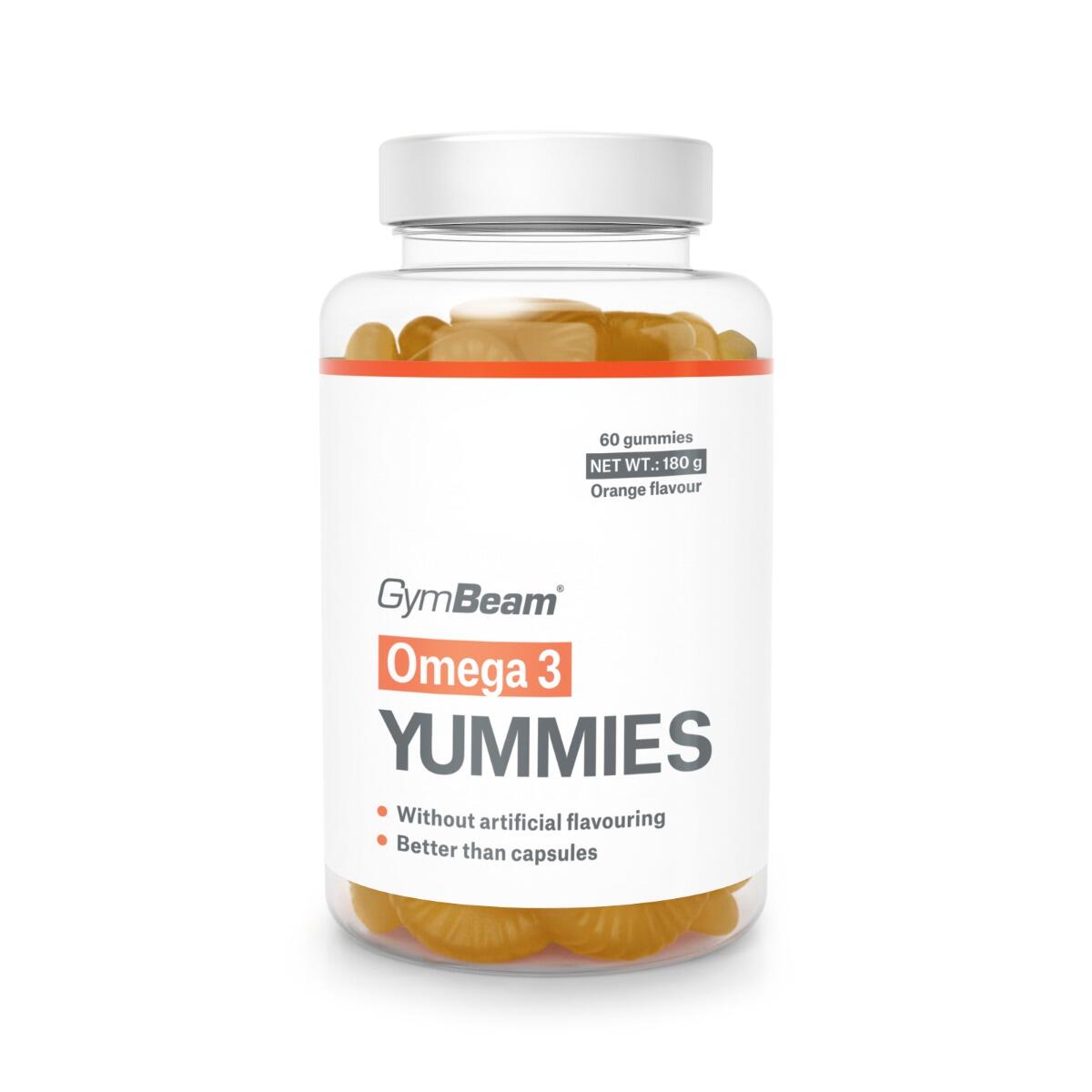 GYMBEAM Omega 3 Yummies pomeranč