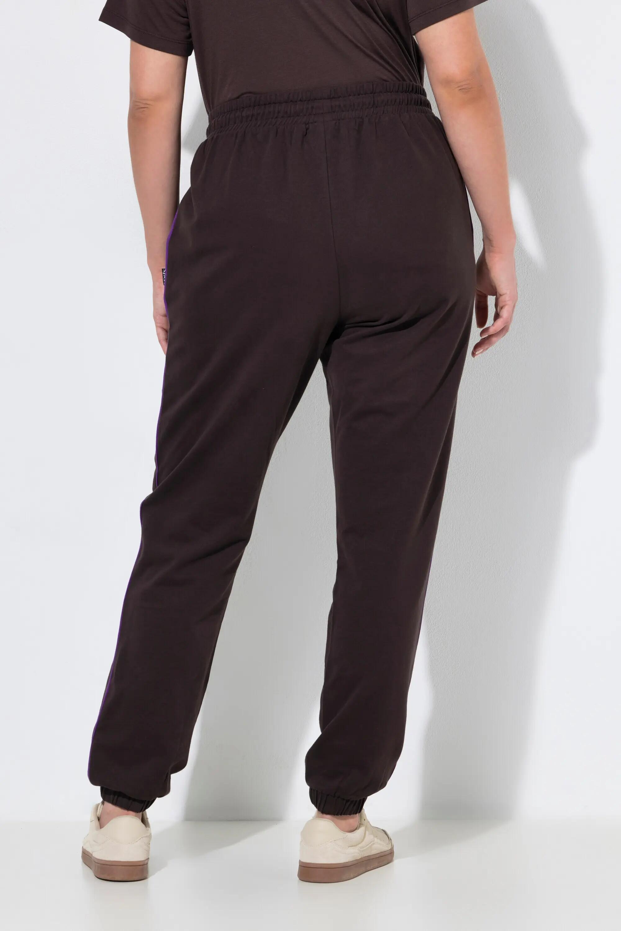 Damen Jogginghose Seitenpaspel Elastikbund elastischer Saum 2/6