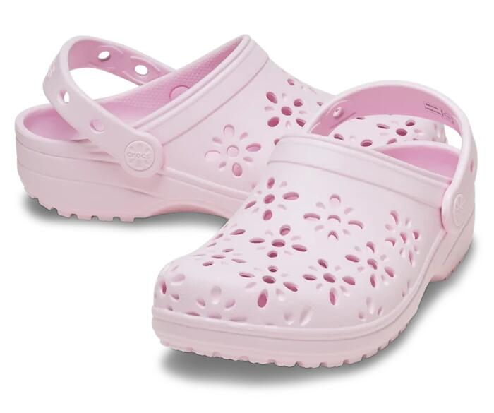 Chodaki Dla Dzieci Crocs Classic Floral Cut Out Clog 2/6