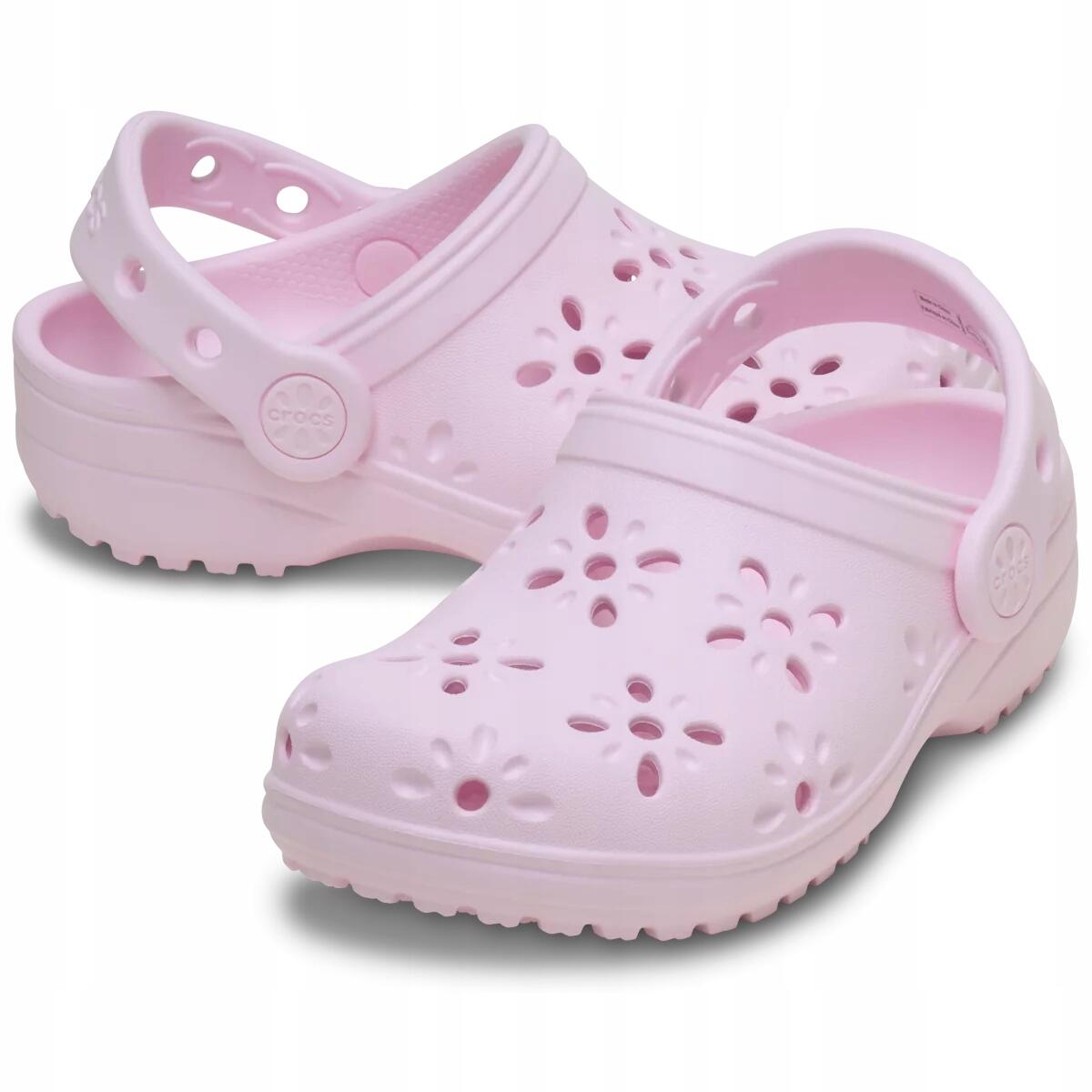 Chodaki Dla Dzieci Crocs Classic Floral Cut Out Clog 2/6