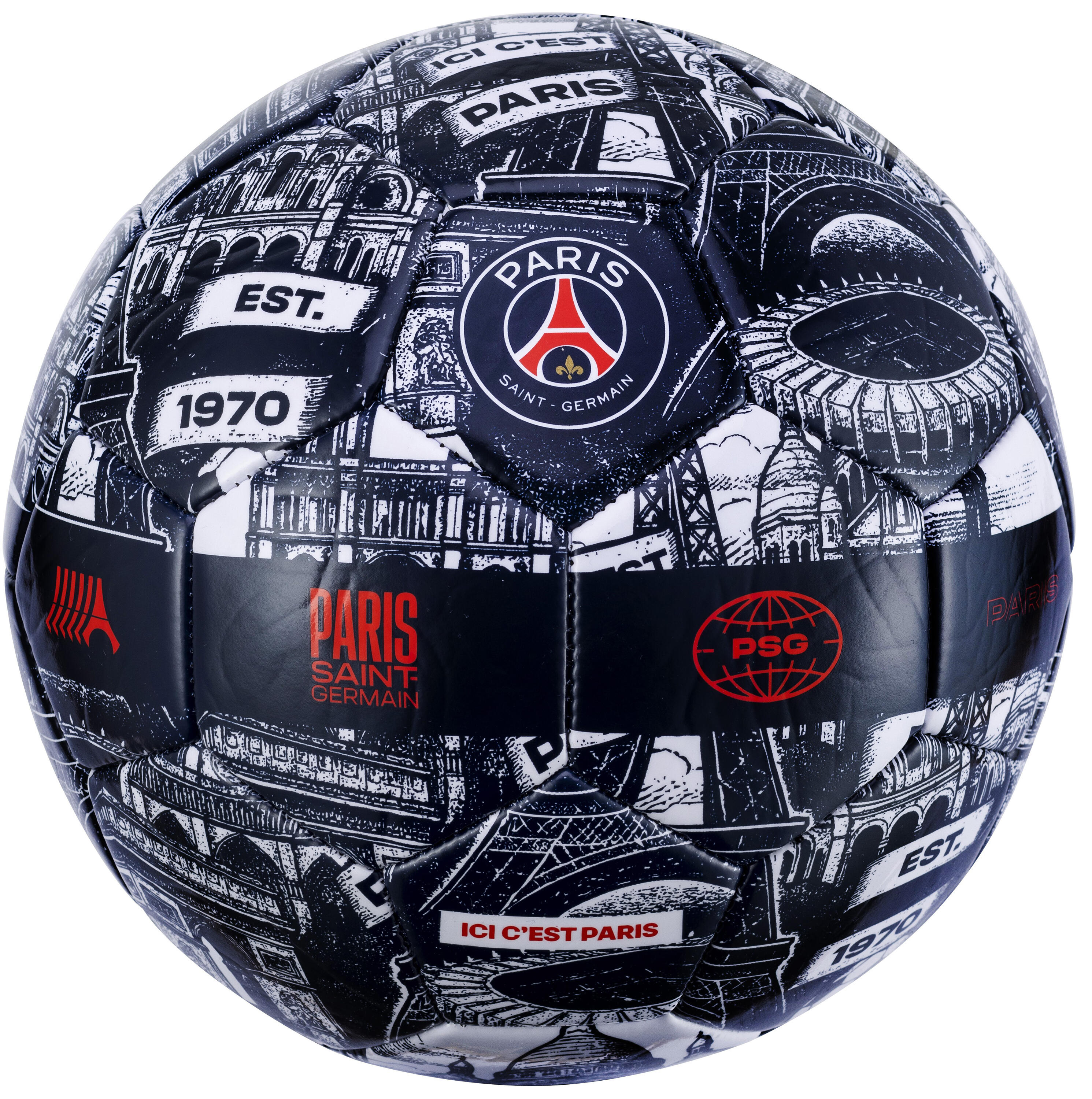 Ballon de football PSG - Collection officielle PARIS SAINT GERMAIN - Taille 5 1/2