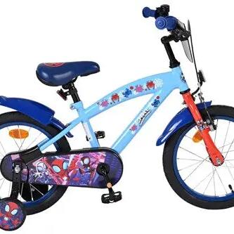 Spidey 16-inch kids' bicycle - blue - official Marvel licensed