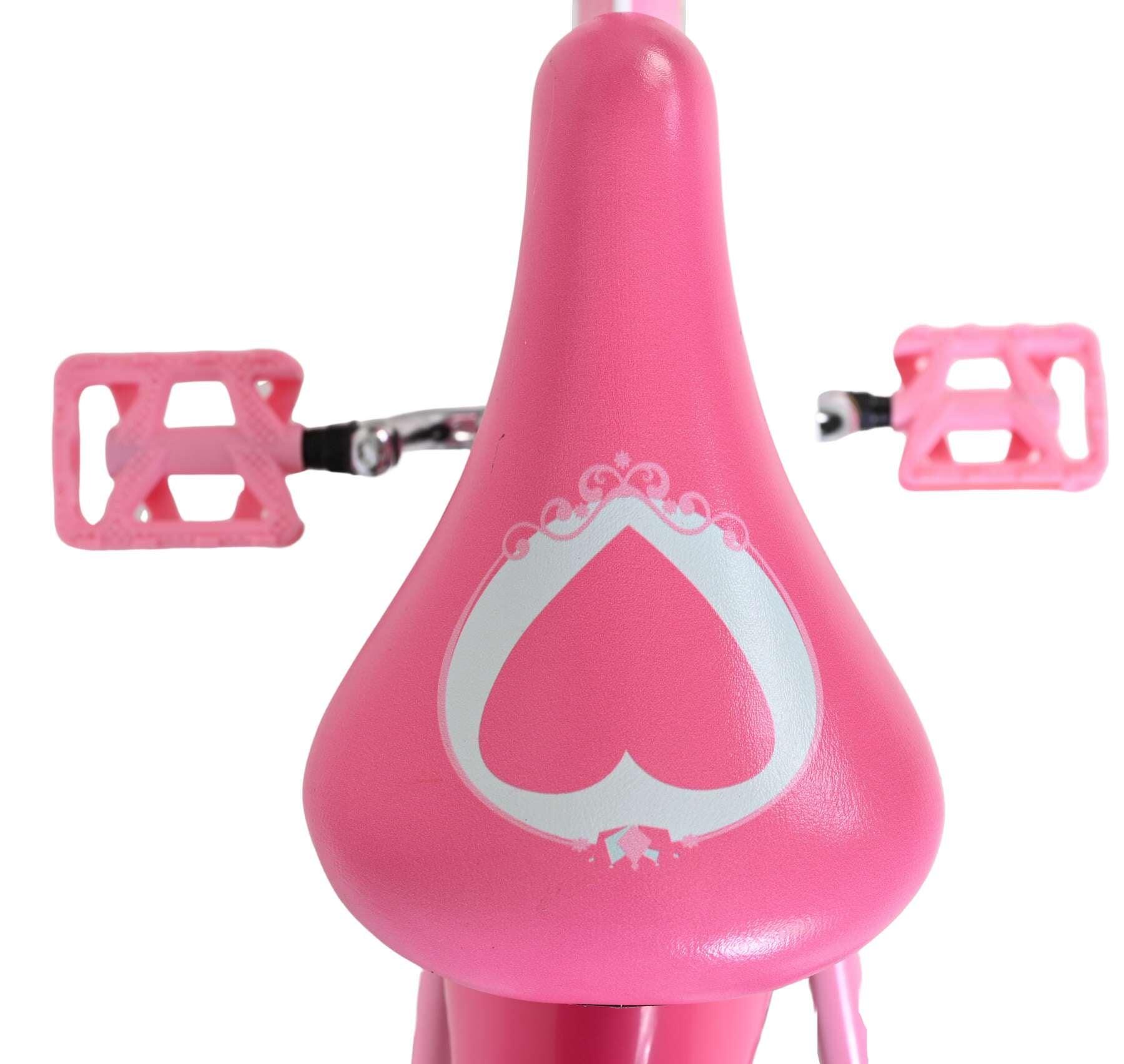 Disney Princess bicicletta per bambine 14 pollici rosa due freni a mano 4/7