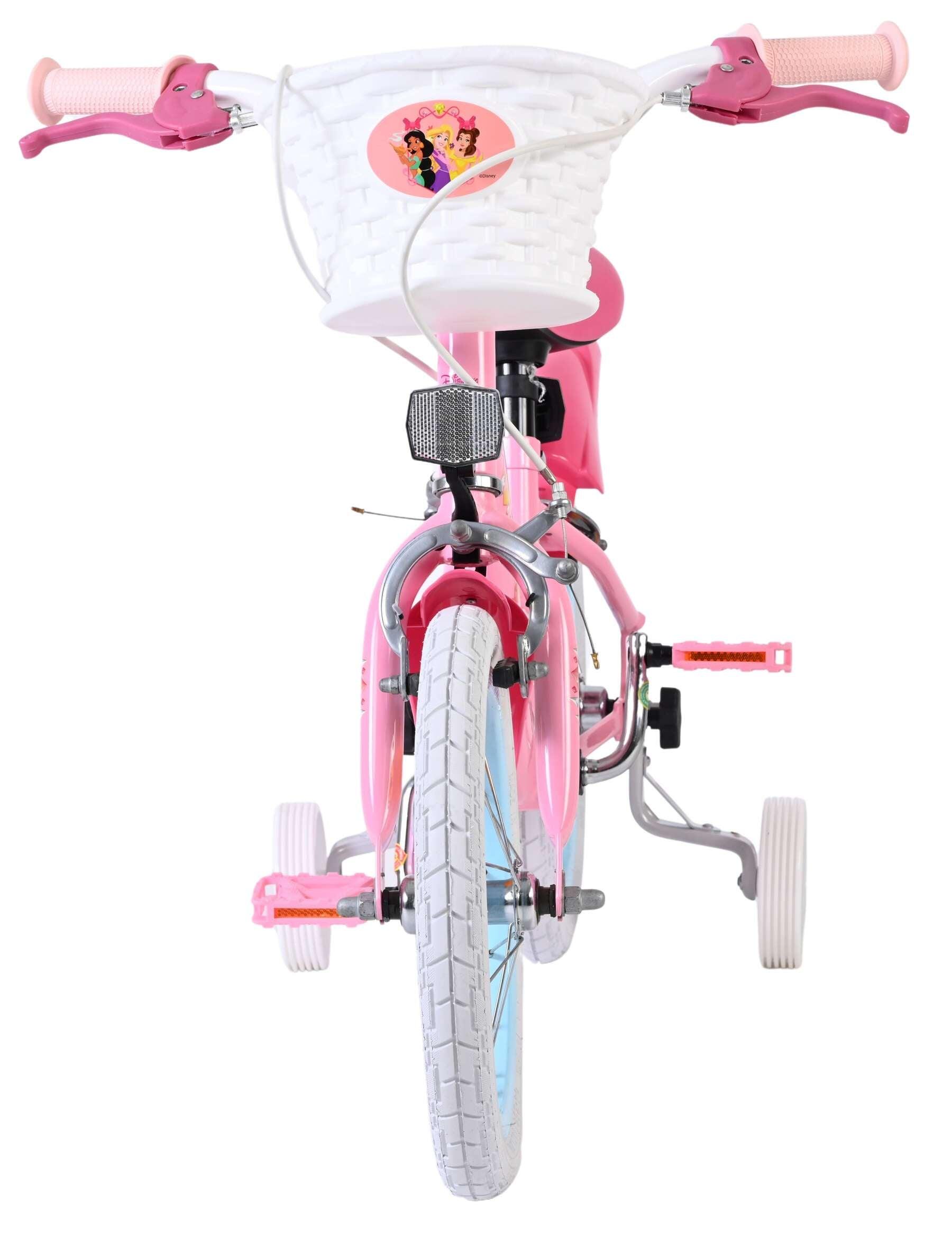 Disney Princess bicicletta per bambine 14 pollici rosa due freni a mano 6/7