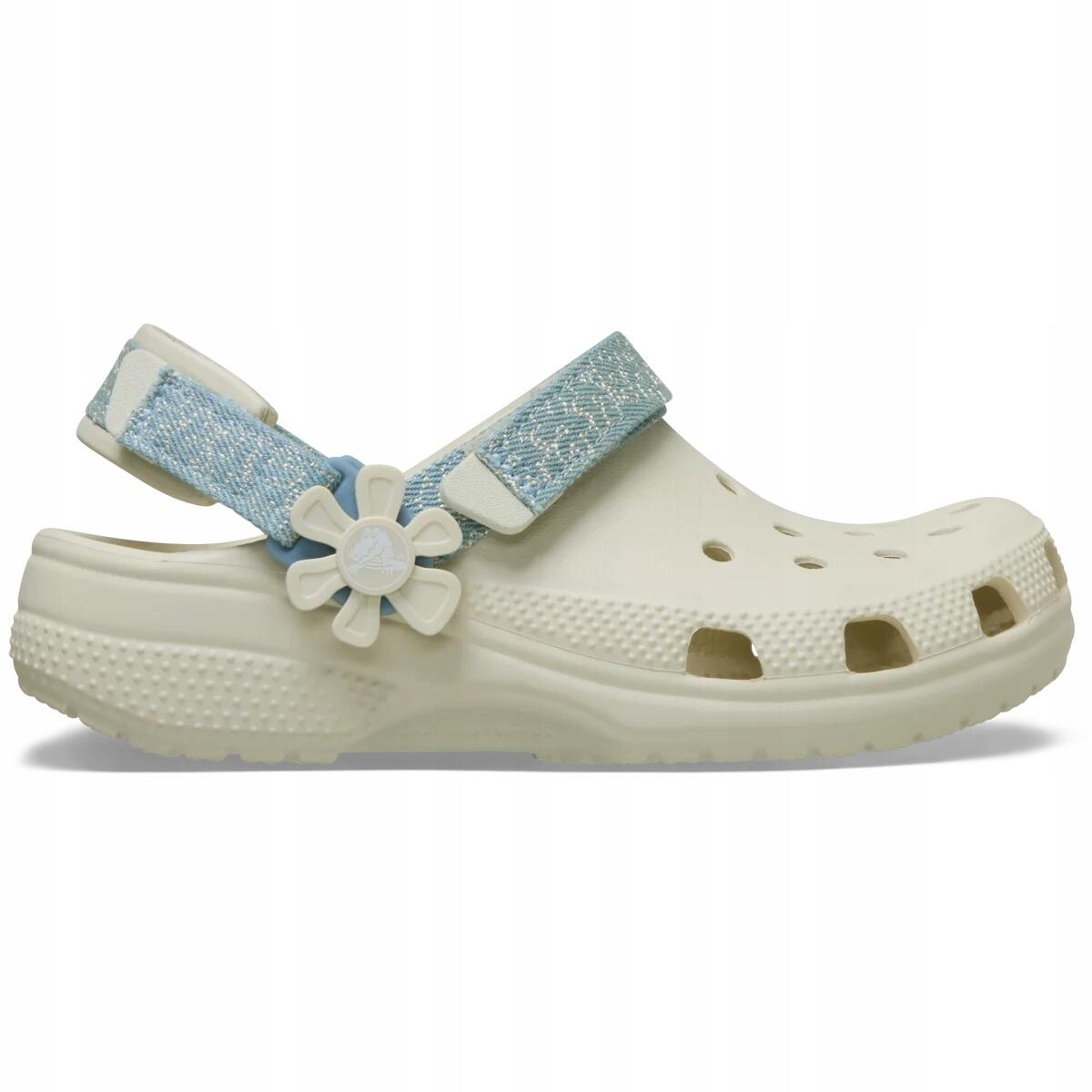 Chodaki Dla Dzieci Crocs Classichodaki Dla Dzieci Crocs Classic Dnm Flwr Adj Bac 3/6