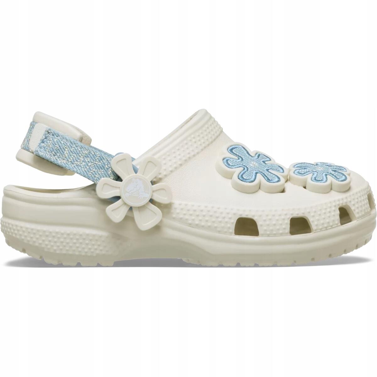 Chodaki Dla Dzieci Crocs Classic DNM FLWR Adj Backstrap Clog 3/6