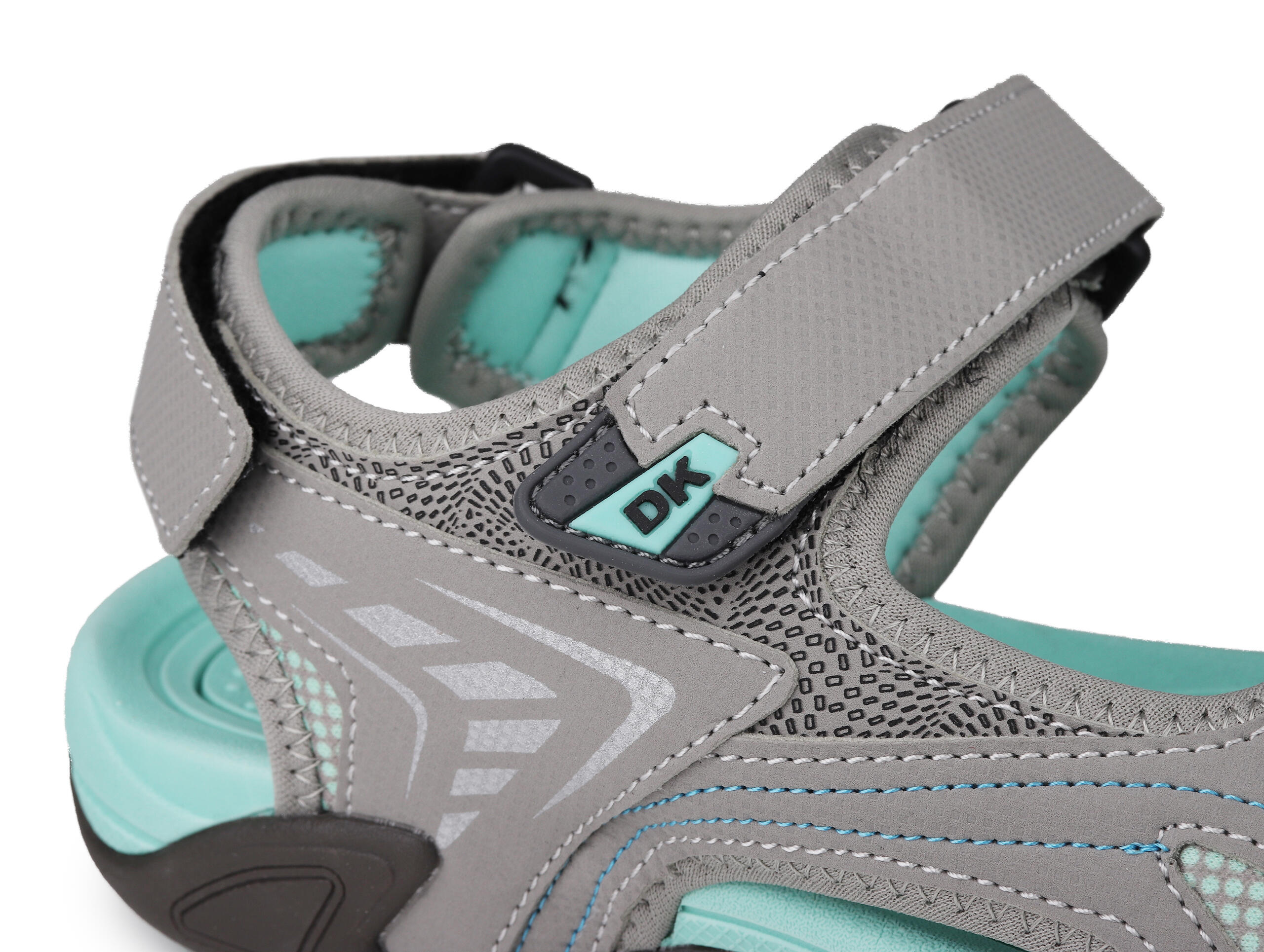 Sandały damskie sportowe DK CIKO GREY/TURQUISE 4/5