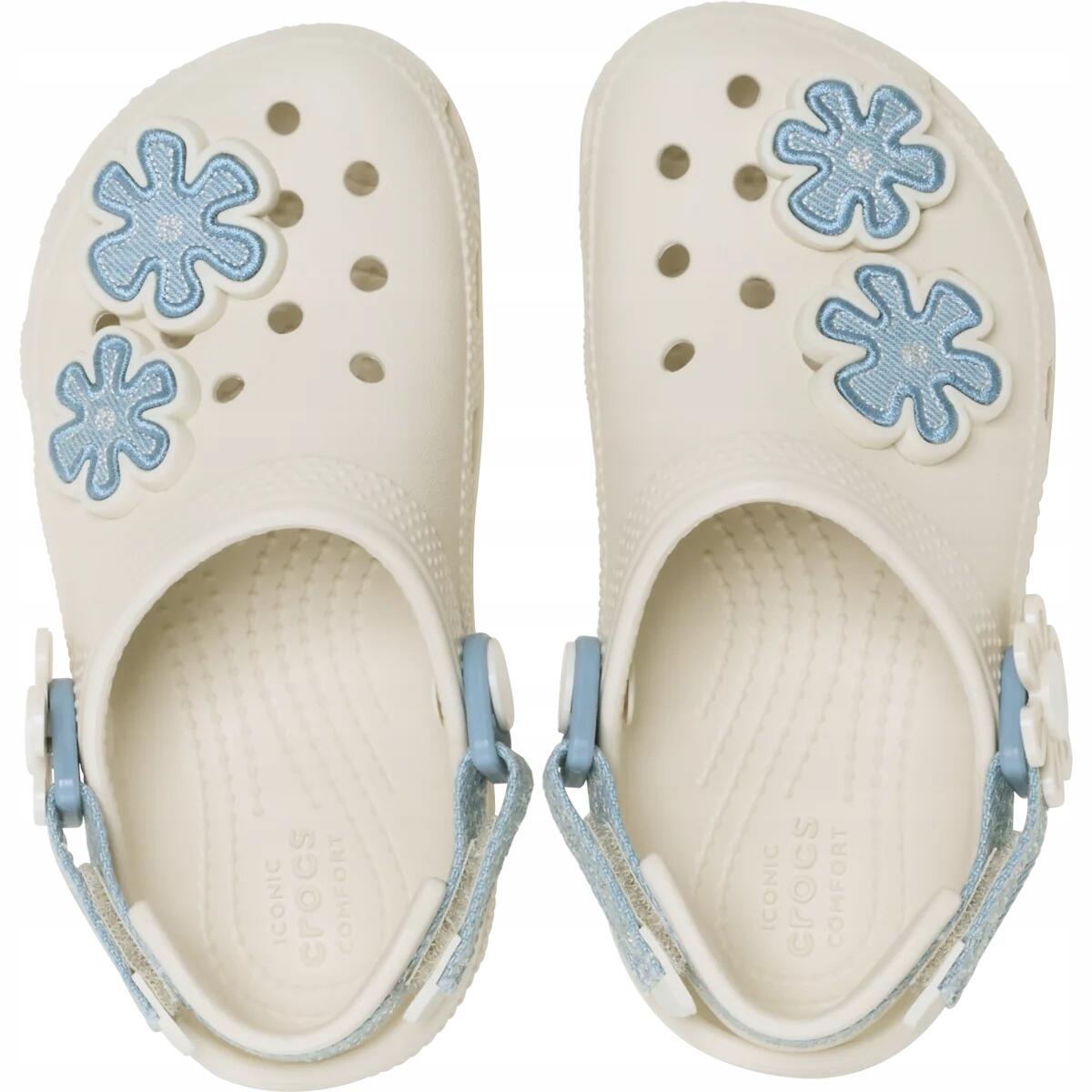 Chodaki Dla Dzieci Crocs Classic DNM FLWR Adj Backstrap Clog 6/6