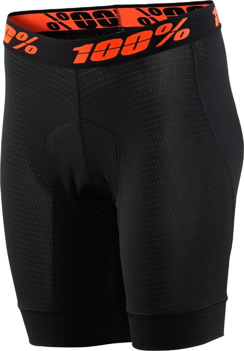 Short Femme 100% Crux Liner Noir /Orange 1/2