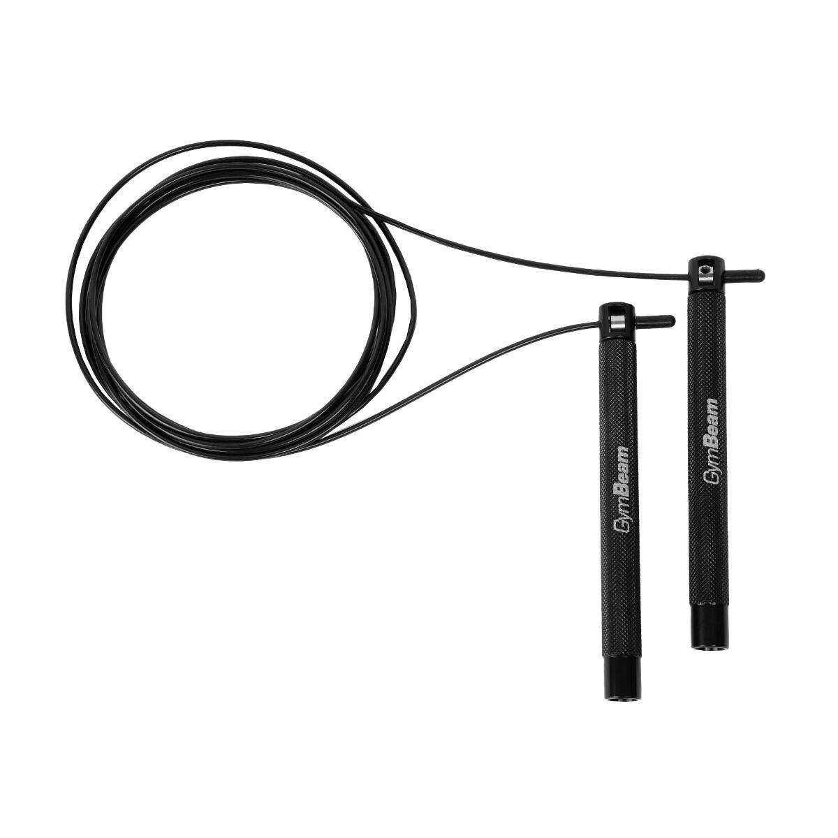 Corda da salto cardio regolabile 3 m nera Speed Rope 2/7