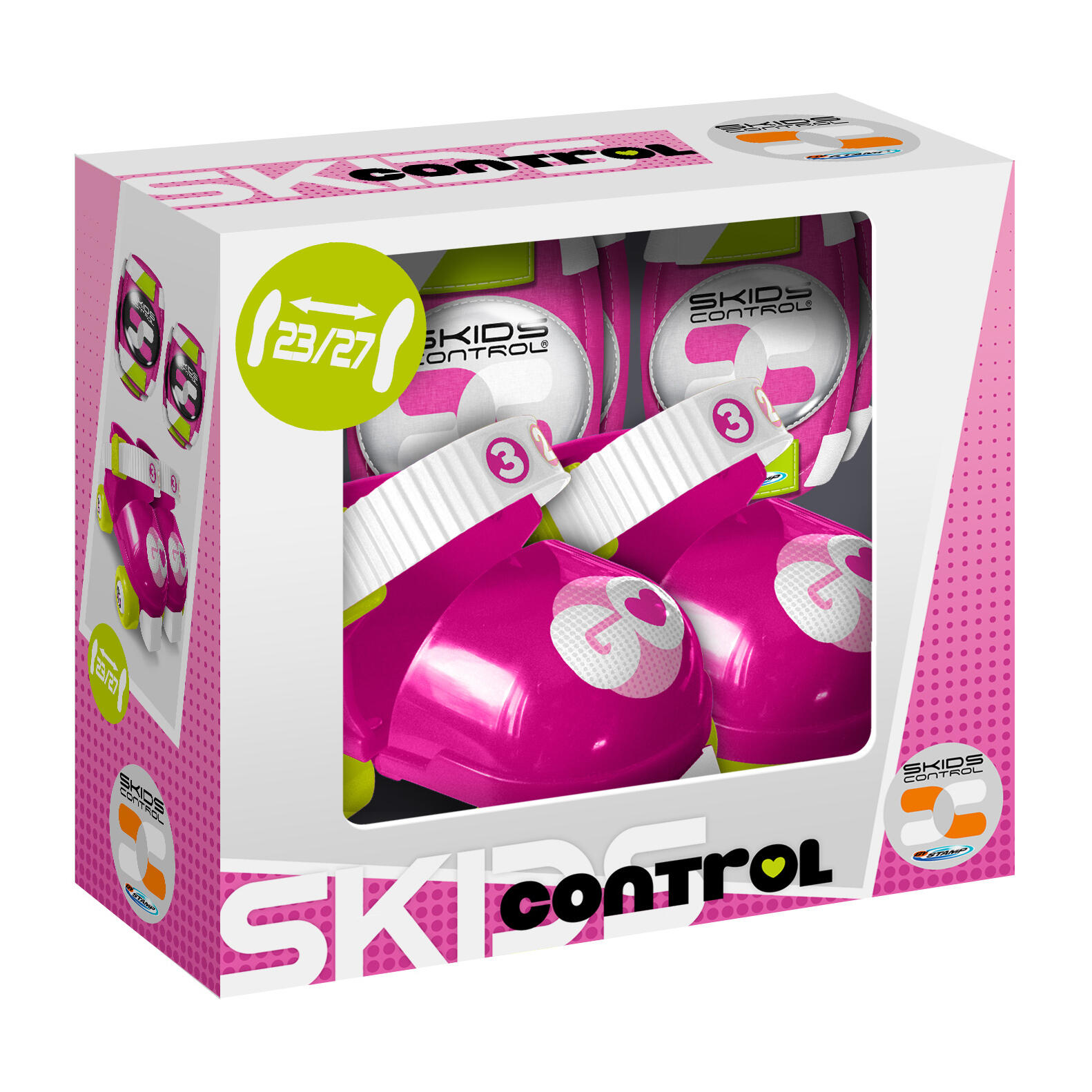 Patins e Proteções Criança Skids Control Tam. 23-27 Rosa 2/2