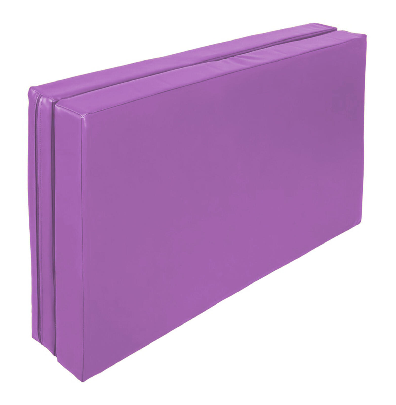 Materac dwuczęściowy z rzepami UNDERFIT 130 x 120 x 10 cm miękki fioletowy 4/7