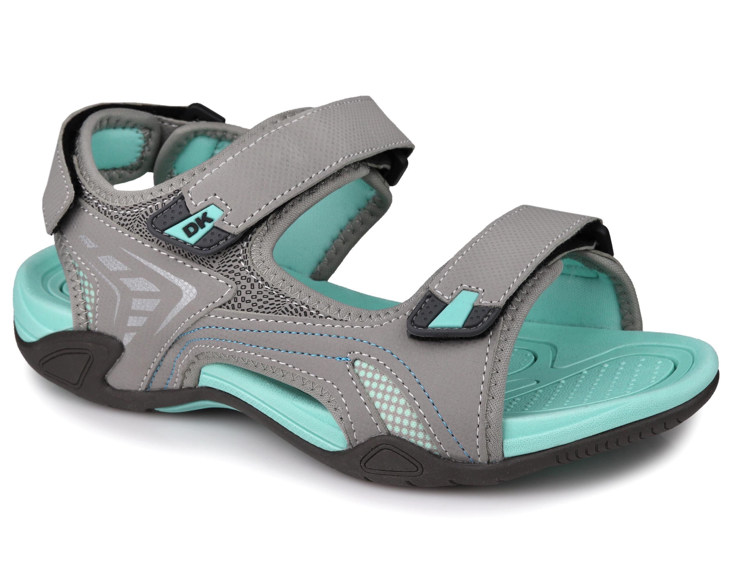 Sandały damskie sportowe DK CIKO GREY/TURQUISE 1/5