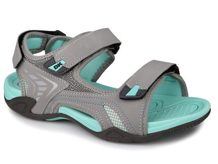 Sandały damskie sportowe DK CIKO GREY/TURQUISE
