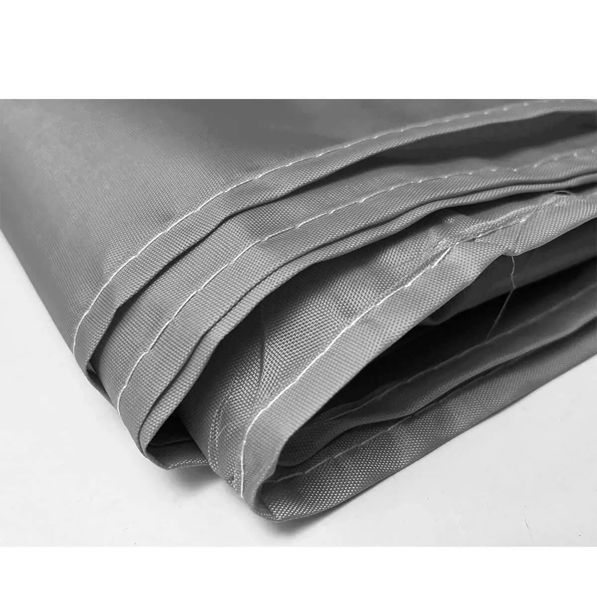Seitenwand geschlossen 3x2m für Faltpavillon 3x3m – wasserdicht, grau 3/5