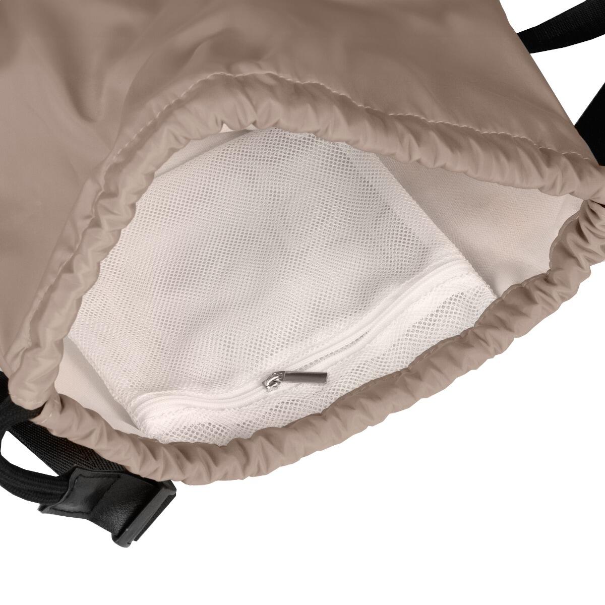 Zaino sportivo a sacco in poliestere 4L sabbia 3/6