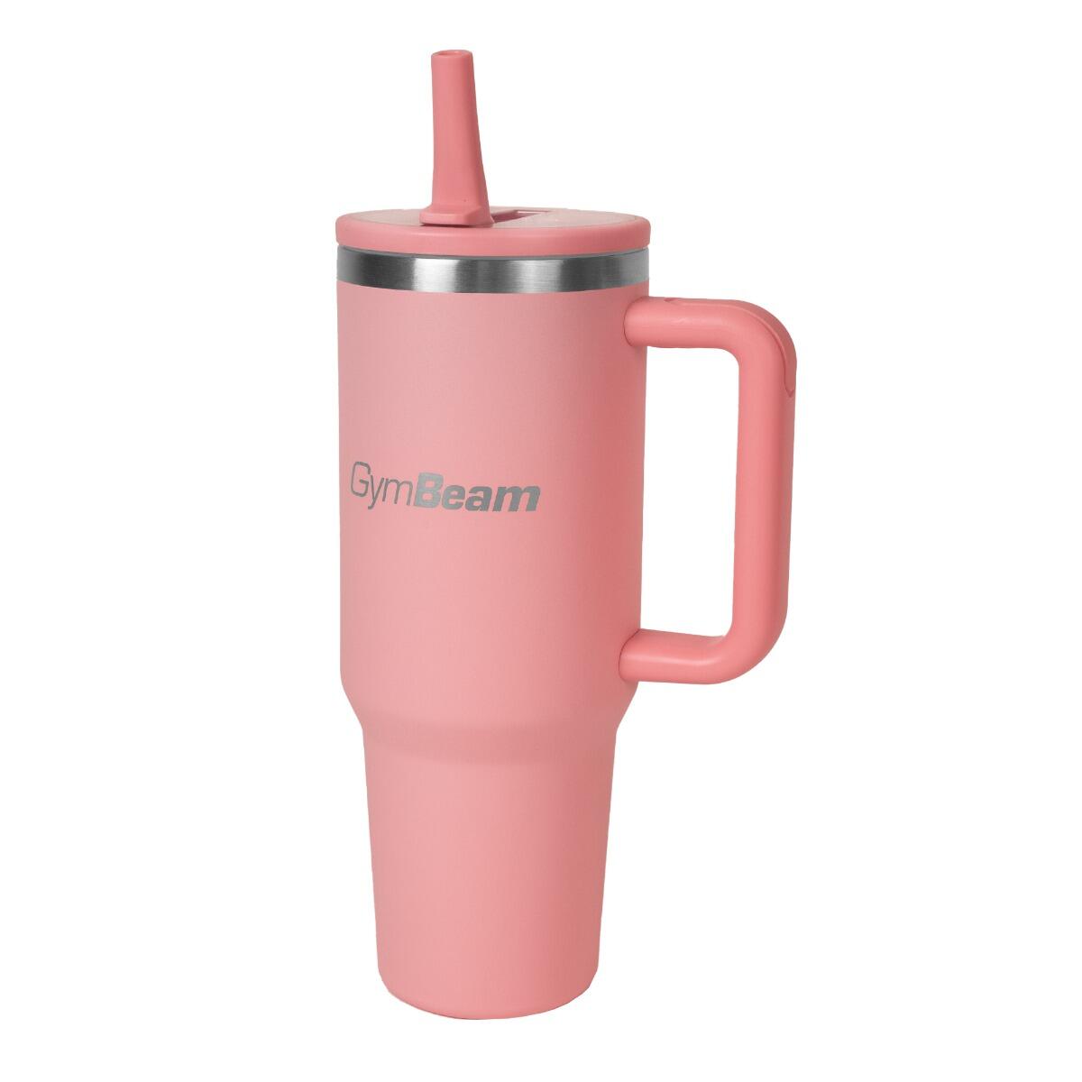 Kubek termiczny stalowy z uchwytem 1,2 l Pink 2/6