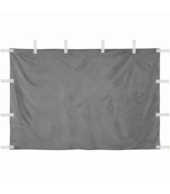 Zijwand gesloten 3x2m voor partytent 3x3m – waterdicht, klittenband, grijs