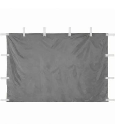 Seitenwand geschlossen 3x2m für Faltpavillon 3x3m – wasserdicht, grau