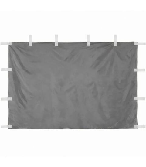 Seitenwand geschlossen 3x2m für Faltpavillon 3x3m – wasserdicht, grau