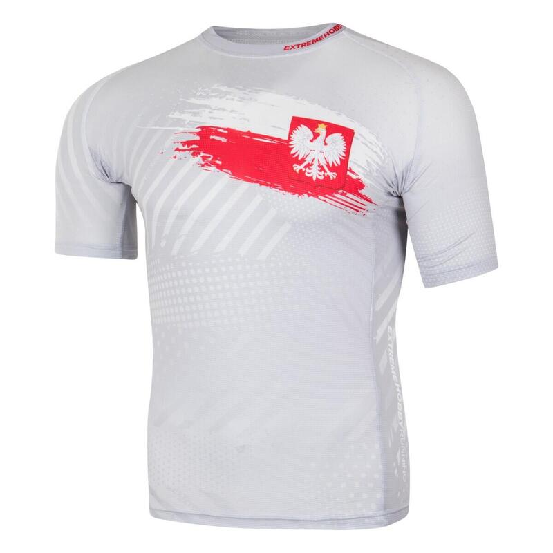 Koszulka do biegania męska EXTREME HOBBY POLSKA PRIME z krótkim rękawem
