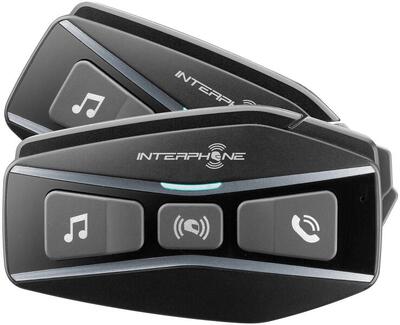 Interphone u-com 16 helm communicatie systeem, double kit