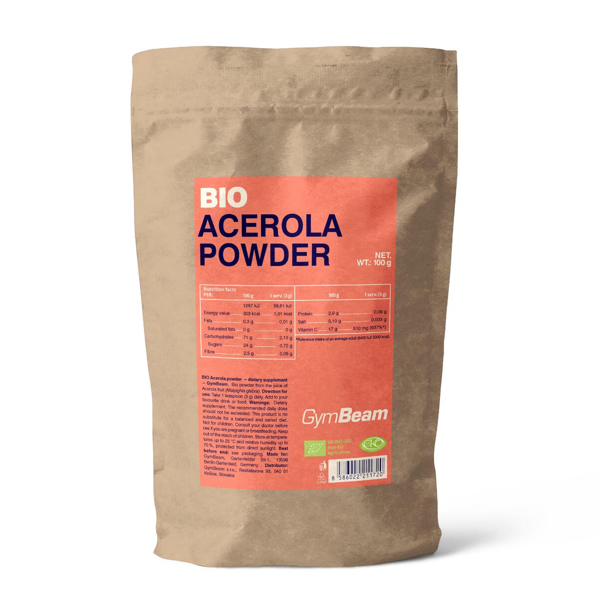 GYMBEAM Acerola BIO - - Výjimečný zdroj vitamínu C