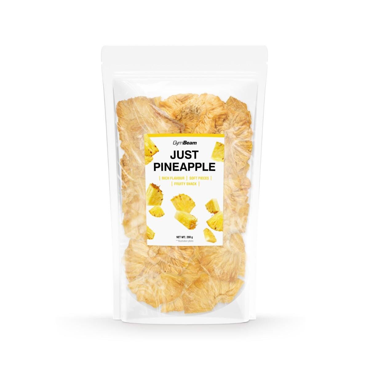 GYMBEAM Sušený ananas Just Pineapple plátky bez přidaného cukru 200 g