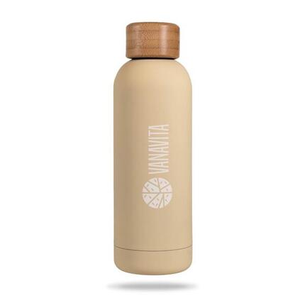 Butelka termiczna stalowa 500 ml bambusowa