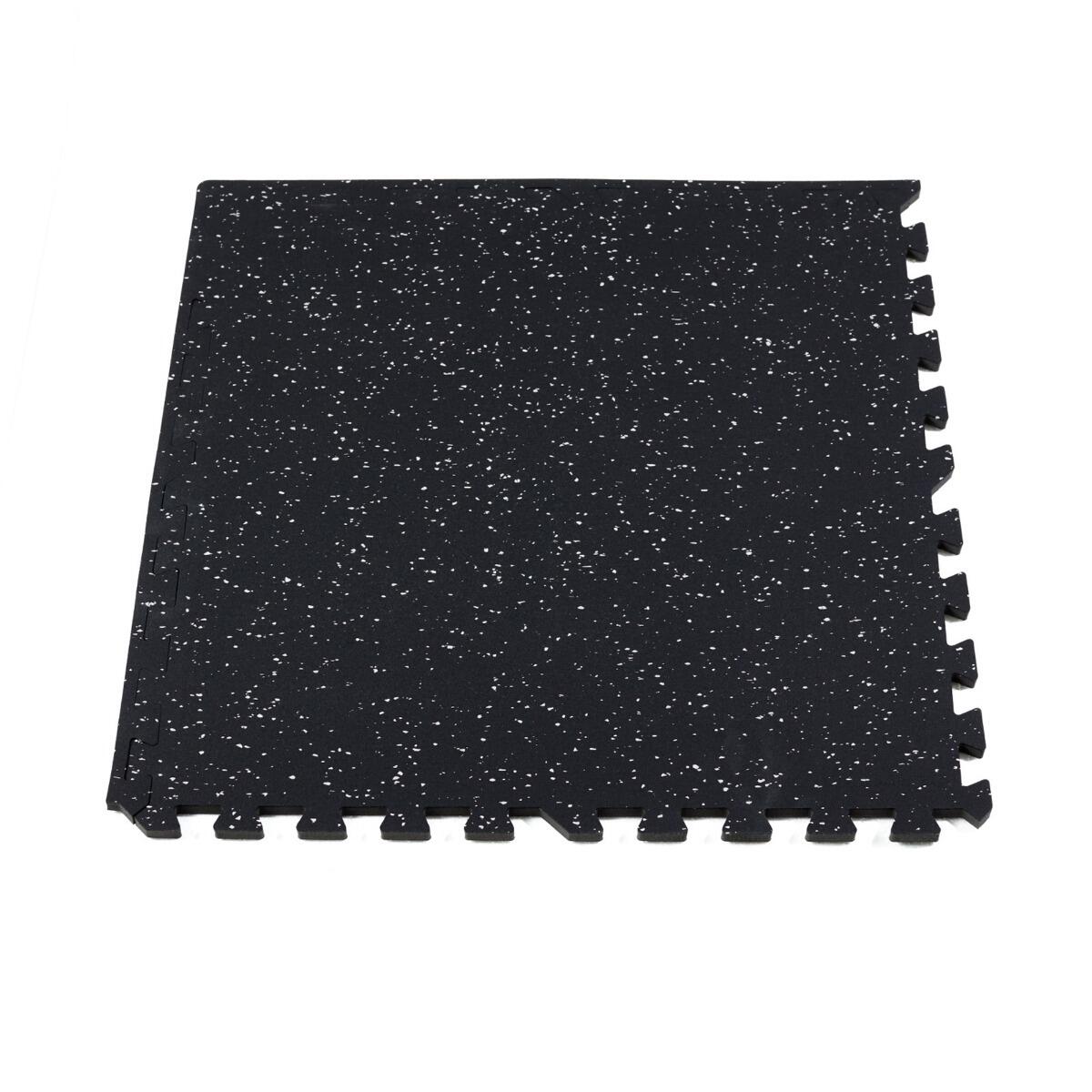 Mata puzzle fitness gumowa 60 x 60 cm czarna Puzzle Pro 3/7