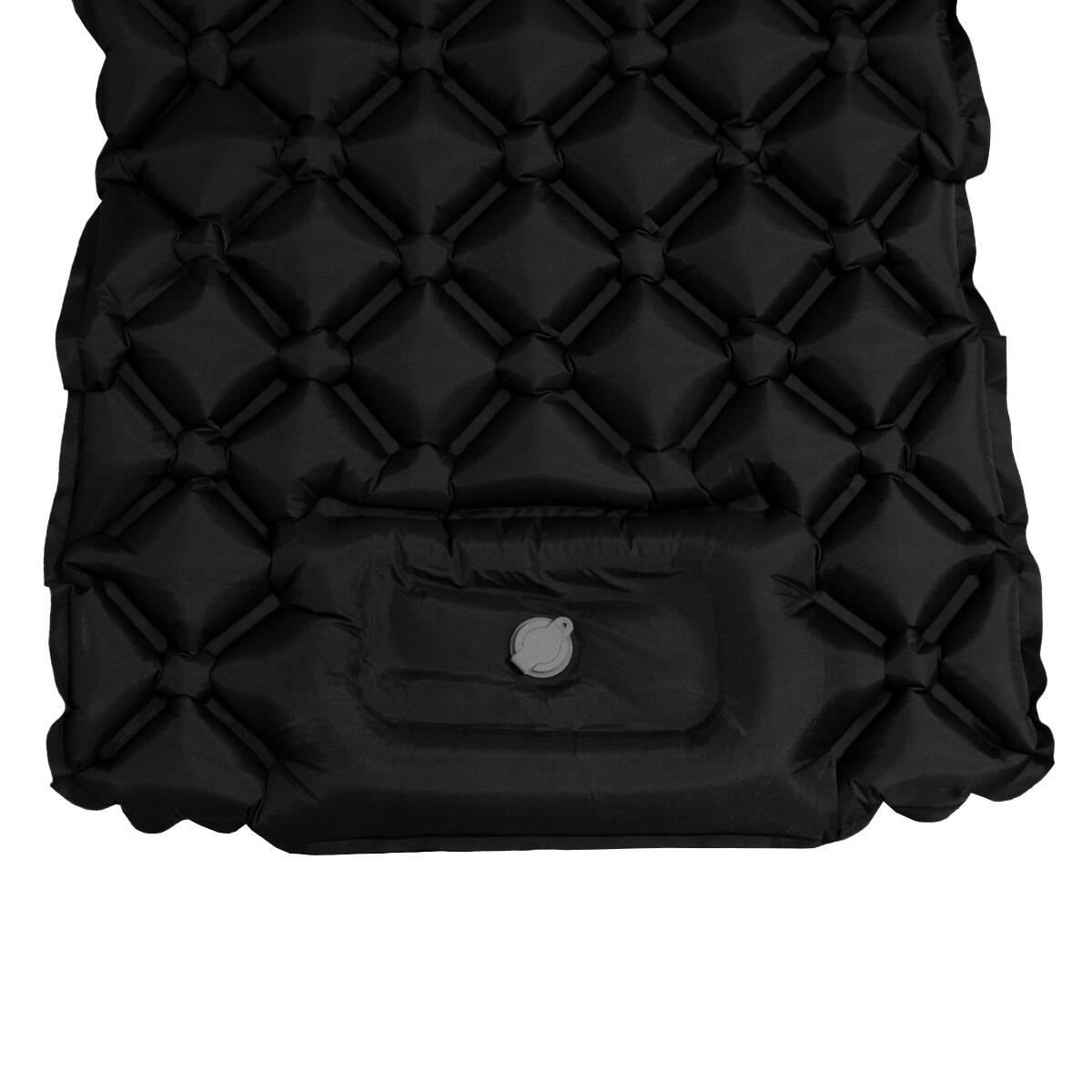 Materassino trekking gonfiabile 192 cm nero 3/7