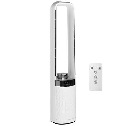 Ventilador de Torre HOMCOM 20.6x21.4x93.3 cm Blanco