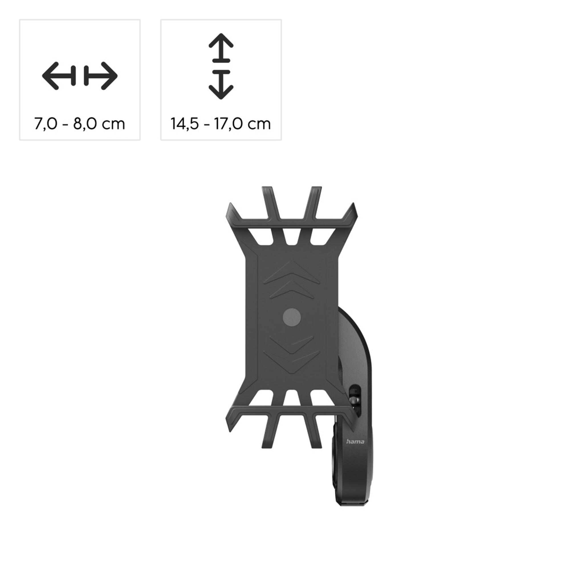 HAMA Handyhalterung E-Bike, drehbar, Silikon, universal 2/6