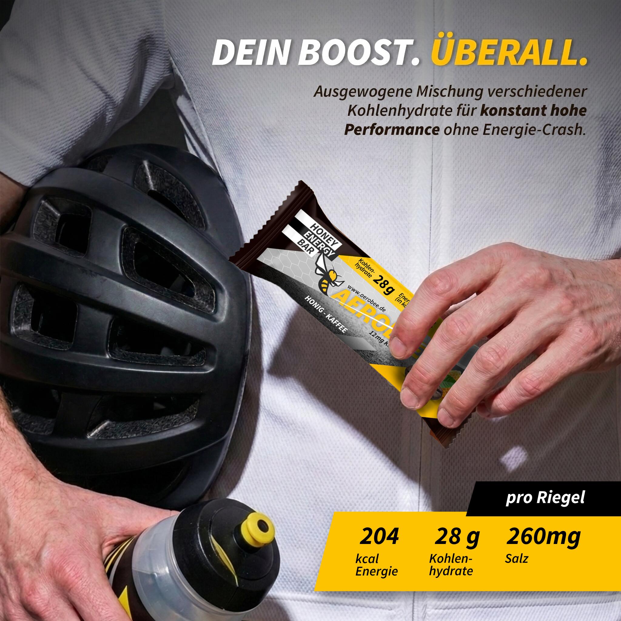 12er Pack AEROBEE Honig & Kaffee Energy Bar 5/7